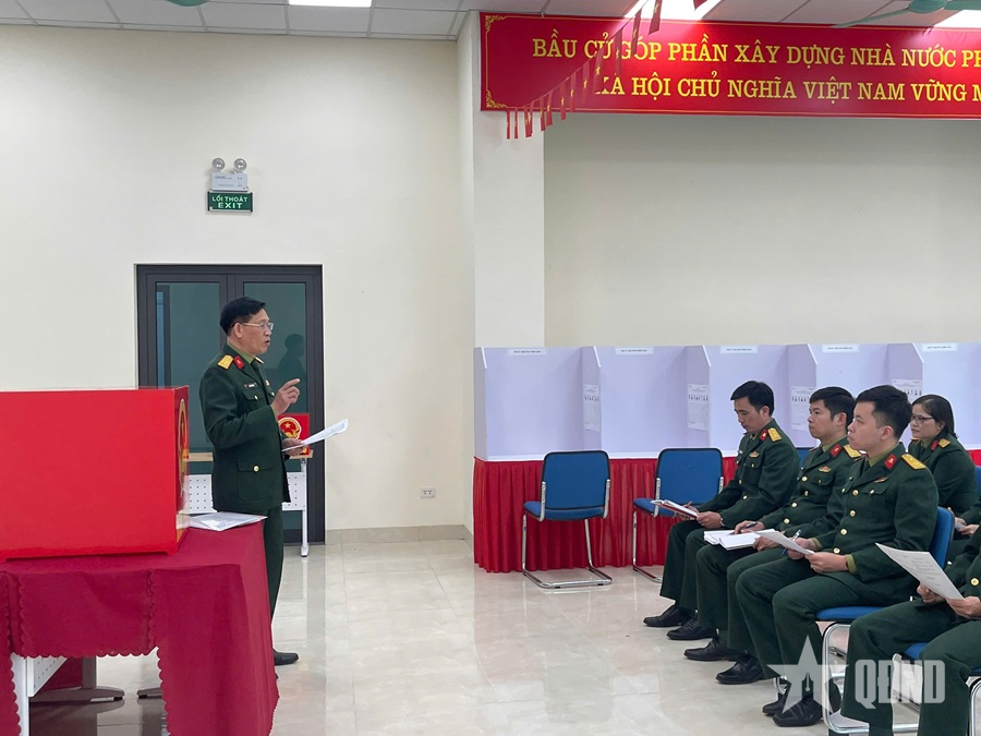Hệ Quản lý học viên sau đại học, Học viện Kỹ thuật Quân sự đẩy mạnh tuyên truyền về bầu cử 